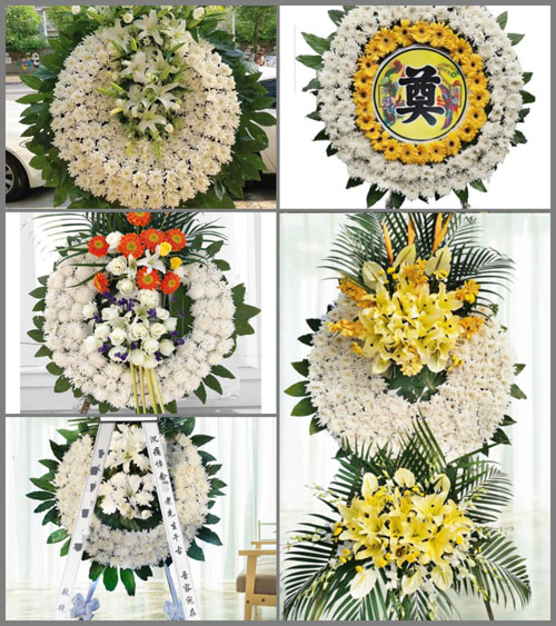黑龙江鸡西梨树区平岗街道花圈速递